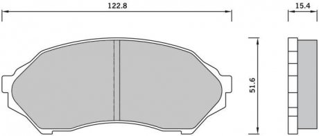 Комплект тормозных колодок, дисковый тормоз STARLINE BD S421