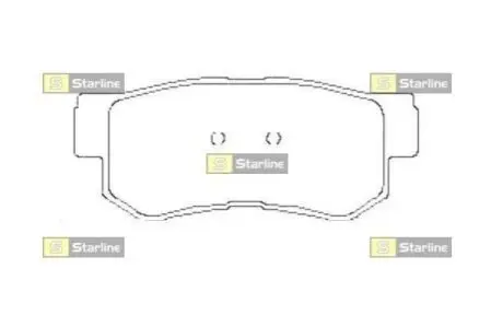 Тормозные колодки дисковые. STARLINE BD S441
