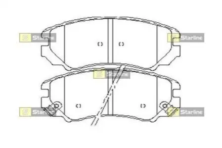 Гальмівні колодки дискові STARLINE BD S445