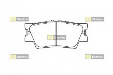 Комплект тормозных колодок, дисковый тормоз STARLINE BD S473