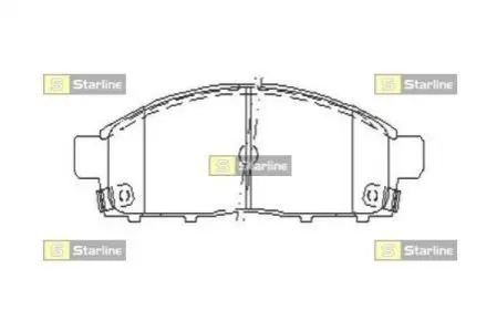 Гальмівні колодки дискові STARLINE BD S518
