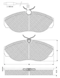 Комплект тормозных колодок, дисковый тормоз STARLINE BD S820P