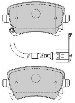 Комплект тормозных колодок, дисковый тормоз STARLINE BD S826P
