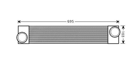 Интеркулер BMW 5 SERIES E60 (2004) 520D 2.0 TD STARLINE BWA4346