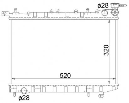 Радиатор охлаждения STARLINE DN2123