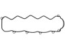 Прокладка, кришка головки циліндра STARLINE GA 2102 (фото 1)