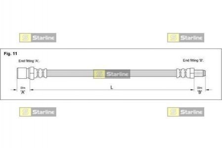 Гальмівний шланг STARLINE HA AA.1283