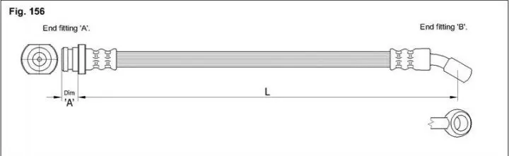 Фото 1 - Тормозной шланг STARLINE HA DH.1206 Тормозной шланг STARLINE HA DH.1206 (фото 1)