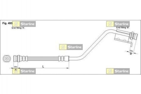 Тормозной шланг STARLINE HA ST.1210