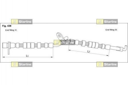 Гальмівний шланг STARLINE HA ST.1248 (фото 1)