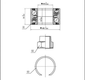 Колесный подшипник STARLINE LO 03413