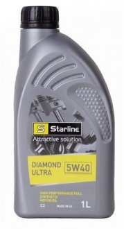 Моторна олива Diamond Ultra 5W40 1л STARLINE NA DU-1