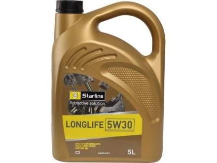 Моторное масло Longlife 5W30 5л STARLINE NA LG-5