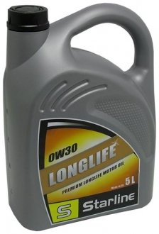 Моторна олива Long life 0W30 5л STARLINE NA LL-5 (фото 1)