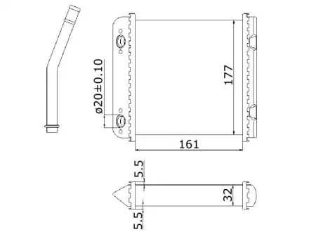 Радіатор опалення STARLINE OL6132