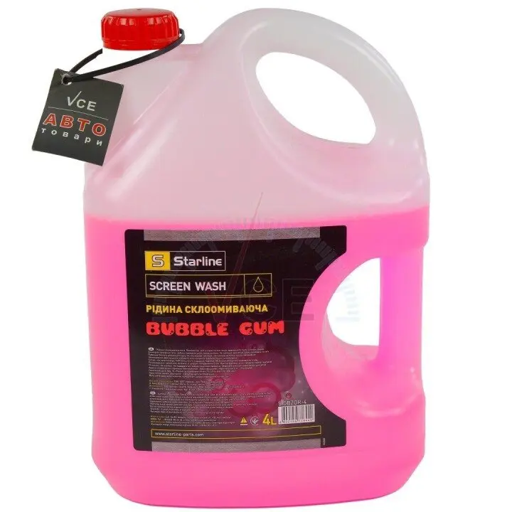 Фото 1 - Летний стеклоомыватель/4л. /bubble gum/ STARLINE S OBZOR-4 Летний стеклоомыватель/4л. /bubble gum/ STARLINE S OBZOR-4 (фото 1)