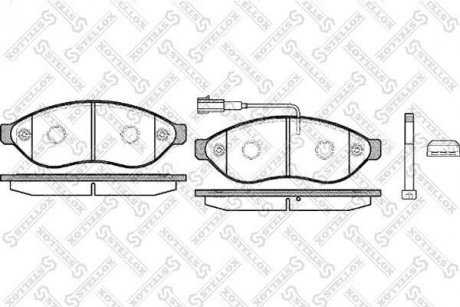 Колодки передние тормозные Citroen Jumper/Fiat Ducato/Peugeot Boxer 06- (Bosch)(с датчиком) STELLOX 001 091B-SX