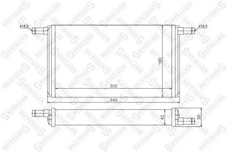 Радиатор отопления салона STELLOX 1035064SX
