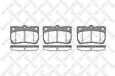 Колодки дискові задні STELLOX 1192002-SX