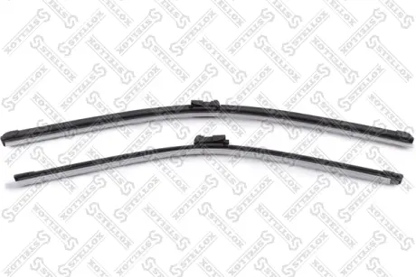 Щетка стеклоочистителя к-т (БЕСКАРКАСНАЯ КНОПКА 19) 600мм-24-' + 530мм-21-', Кнопка 19 STELLOX 201649SX