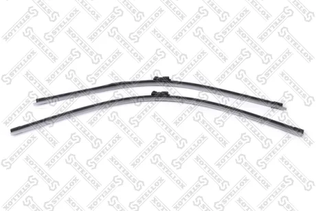 Щетка стеклоочистителя бескаркасные к-т 800мм-32+675мм-27, тип крепления - кнопка большая 19мм (pb-push button 19) STELLOX 201695SX