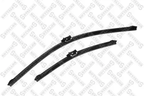 Щетка стеклоочистителя бескаркасные к-т 650мм-26+400мм-16 тип крепления - направляющий замок (dntl1.1\lexus\guide lock) STELLOX 201712SX