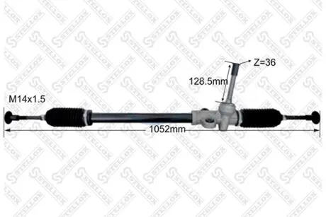 Рельс рулевой STELLOX 3137270SX