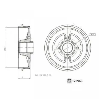 Барабан гальмівний (задній) SWAG 33103820