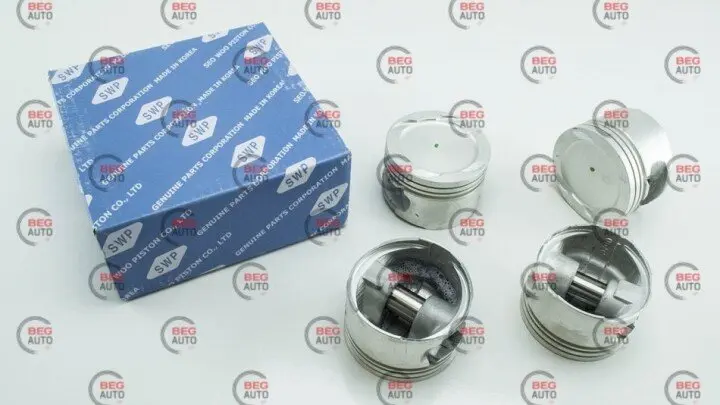 Фото 1 - Поршни Lanos 1,6 с пальцами стандарт SWP 96182846 Поршни Lanos 1,6 с пальцами стандарт SWP 96182846 (фото 1)