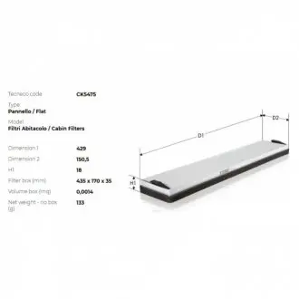 Фльтр салону opel astra/calibra Tecneco CK5475