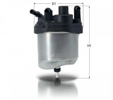 Корпус (крышка+фильтр) фильтр топливный citroen/peugeot 1.6hdi 08- Tecneco GS1212