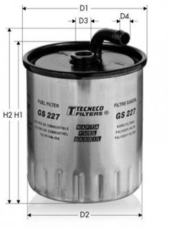 Фильтр топливный mercedes c200/220/270 cdi 99- Tecneco GS227 (фото 1)
