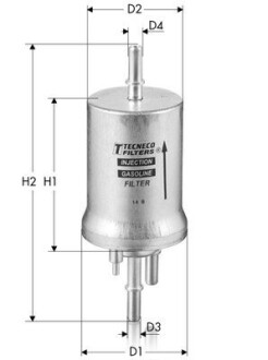 Фільтр паливний (6.6 бару) vag 1.0-3.6 01- Tecneco IN1040