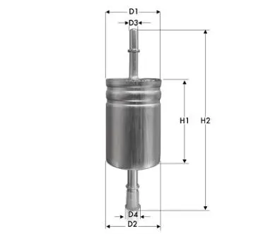 Фильтр топливный alfa romeo giulia 2.0 16- /fiat 500x 1.4/1.6 14-/jeep renegade 1.4/1.6 14- Tecneco IN1068