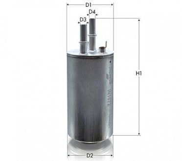 Фильтр топливный Tecneco IN1072 (фото 1)