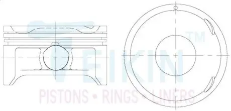 Поршні +1.00mm opel antara, chevrolet captiva z24xe TEIKIN 30111100