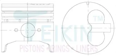 Поршни +0.50mm daihatsu charade 1.0 diesel TEIKIN 32120050