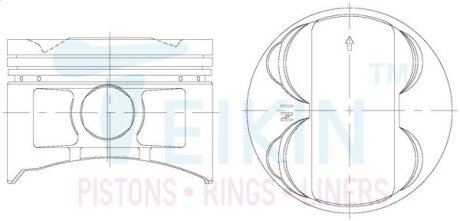 Поршни ремонт honda prelude h22a TEIKIN 38156050