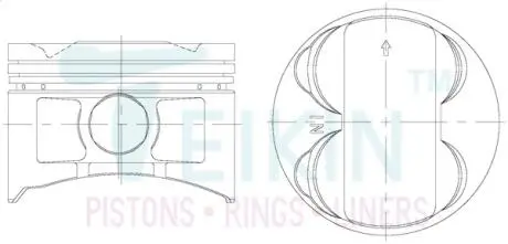 Поршни ремонт honda prelude h22a TEIKIN 38156050