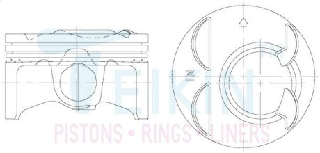 Поршні ремонт honda k20a3 TEIKIN 38185100