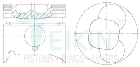 Поршни ремонт isuzu 4ja1 TEIKIN 39162050