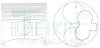 Поршни стандарт isuzu 4ec1 turbo TEIKIN 39179STD (фото 1)