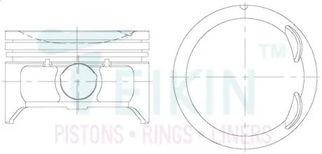 Поршень с пальцем (к-кт на двигатель) x22se (8-92062-910-0), TEIKIN 39211-050