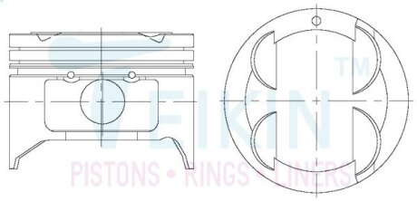 Поршні ремонт mazda 1.8 TEIKIN 42165050