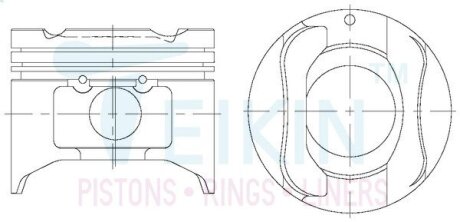 Поршні ремонт +0.50mm mazda b6 TEIKIN 42172050