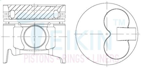 Поршні ремонт +0.50mm mazda bt-50 TEIKIN 42185050