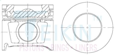 Поршні +0.50mm mazda bt-50 3l дизель, ford ranger 3.0 tdci dc wildtrak 2 TEIKIN 42213AG050