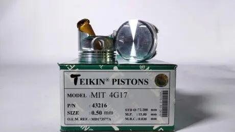 Поршні з пальцем (к-кт на мотор) mitsubishi 4g17 colt t120ss, TEIKIN 43216-050