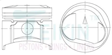 Поршни ремонт mitsubishi 4g37 TEIKIN 43219025