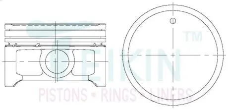 Поршень с пальцем std (к-кт на двигатель) 4g94 TEIKIN 43288-STD